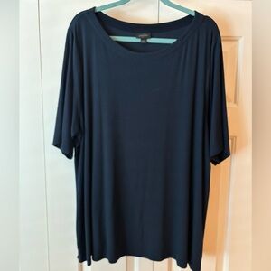 J. Jill Dark Blue Ribbed Top
